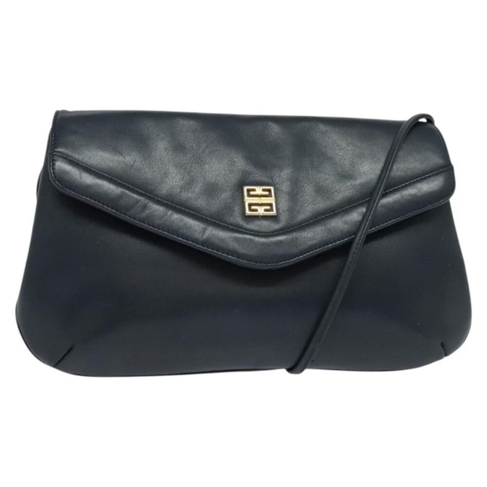 Givenchy Vintage 4G Leather Navy Leather Shoulder Bag Bag